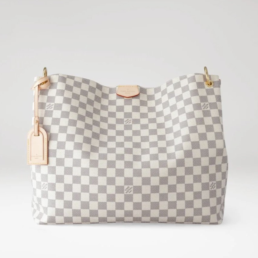 L0vis Vvtt0n Graceful MM Damier Azur Bag For Women 41cm/ 16.1 In N42233