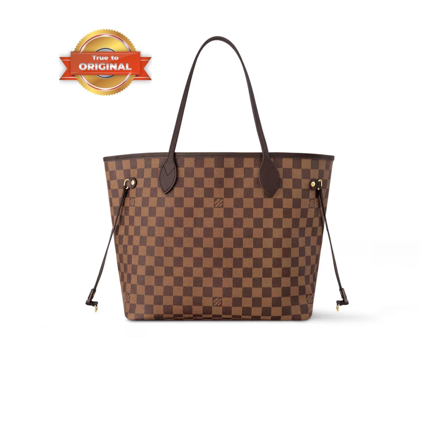 [True-to-ORIGINAL] L0vis Vvtt0n Neverfull MM Tote Bag Brown For Women‎ 12.2in/31cm LV N40599