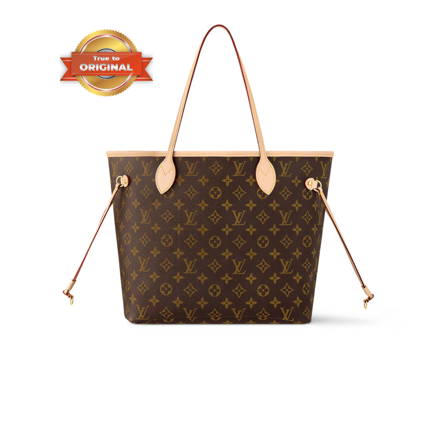 [True-to-ORIGINAL] L0vis Vvtt0n Neverfull MM Tote Bag Monogram Canvas Brown For Women 12.6in/32cm LV M40995