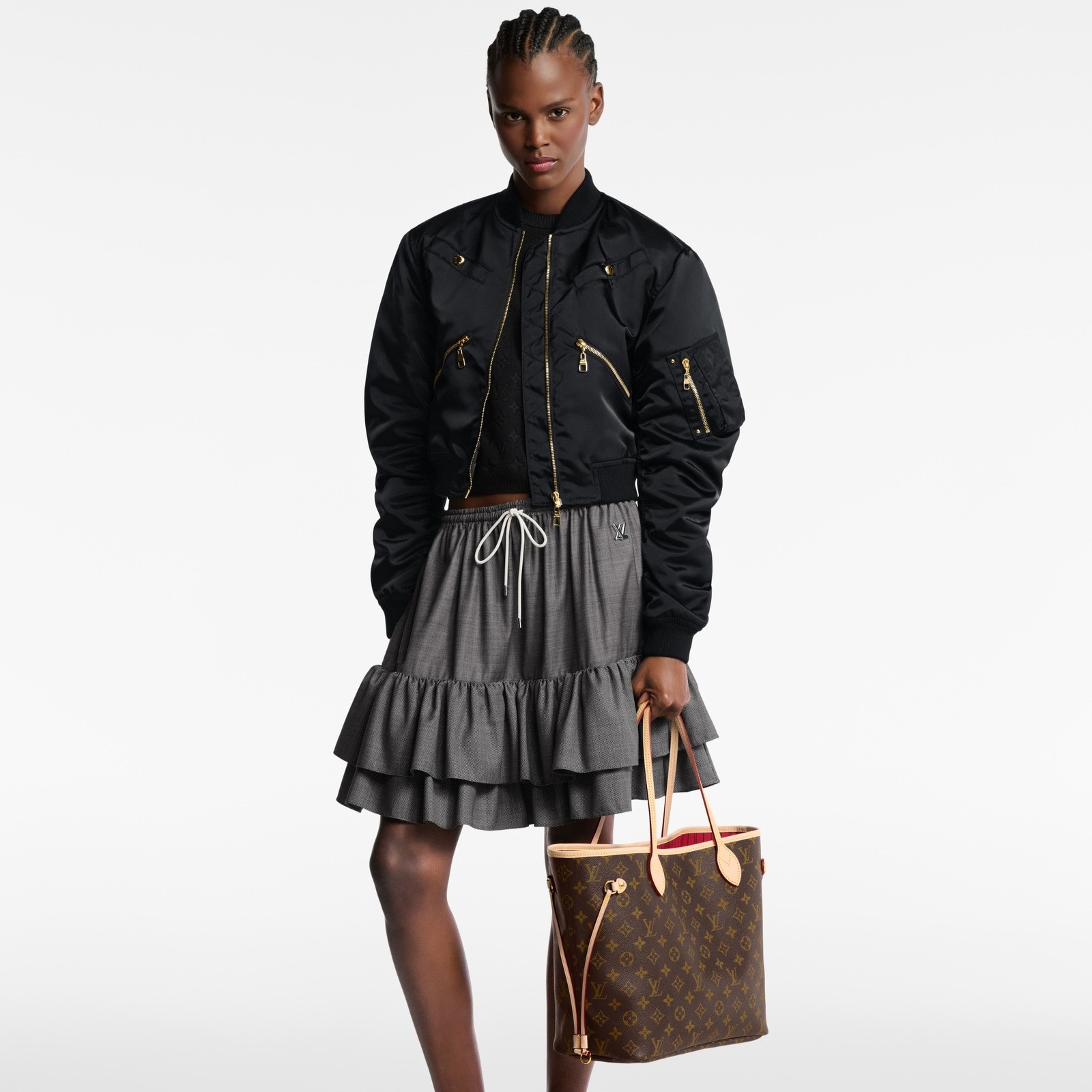 L0vis Vvtt0n Neverfull MM Monogram Canvas Red For Women, Women’s Handbags, Shoulder Bags 12.6in/31cm LV M46987