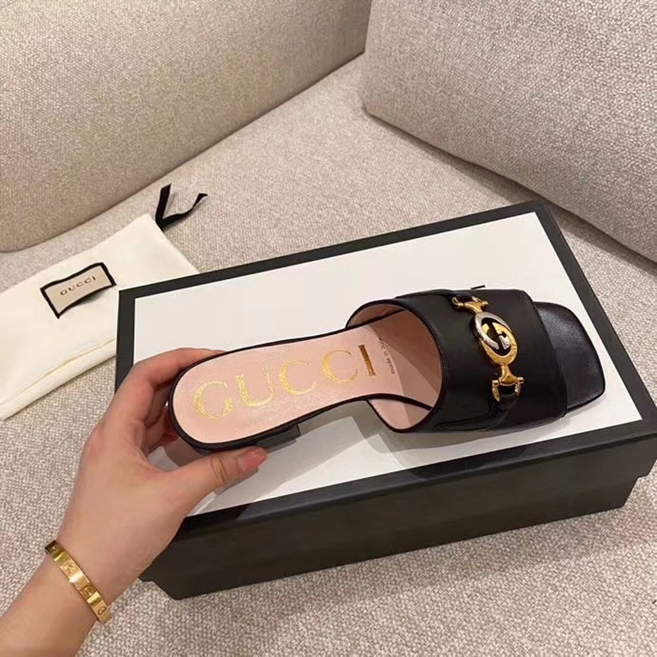 Gvc*1 Gvc*1 Zumi Slide Sandals Black For Women GG