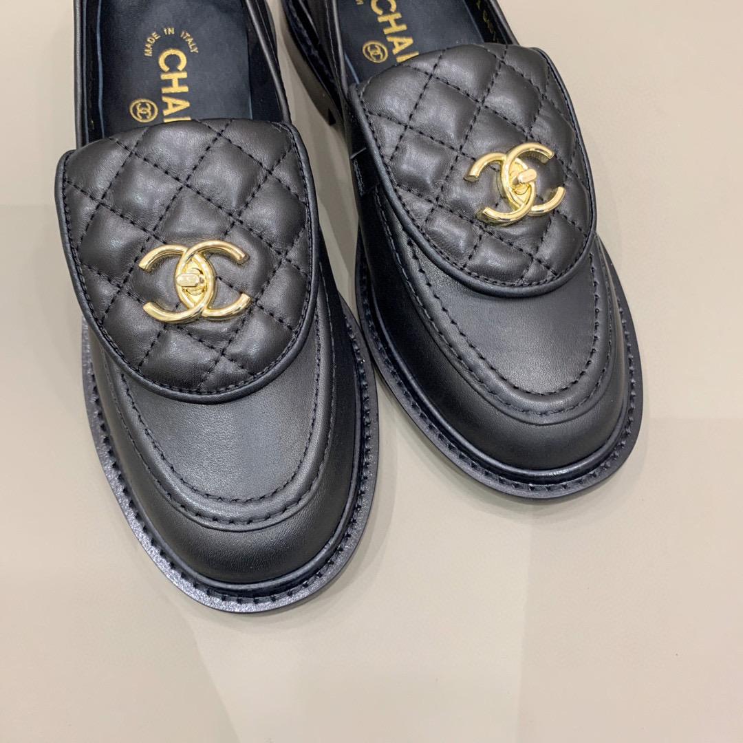 Ch**el Loafers Black For Women, Women’s Shoes G36646