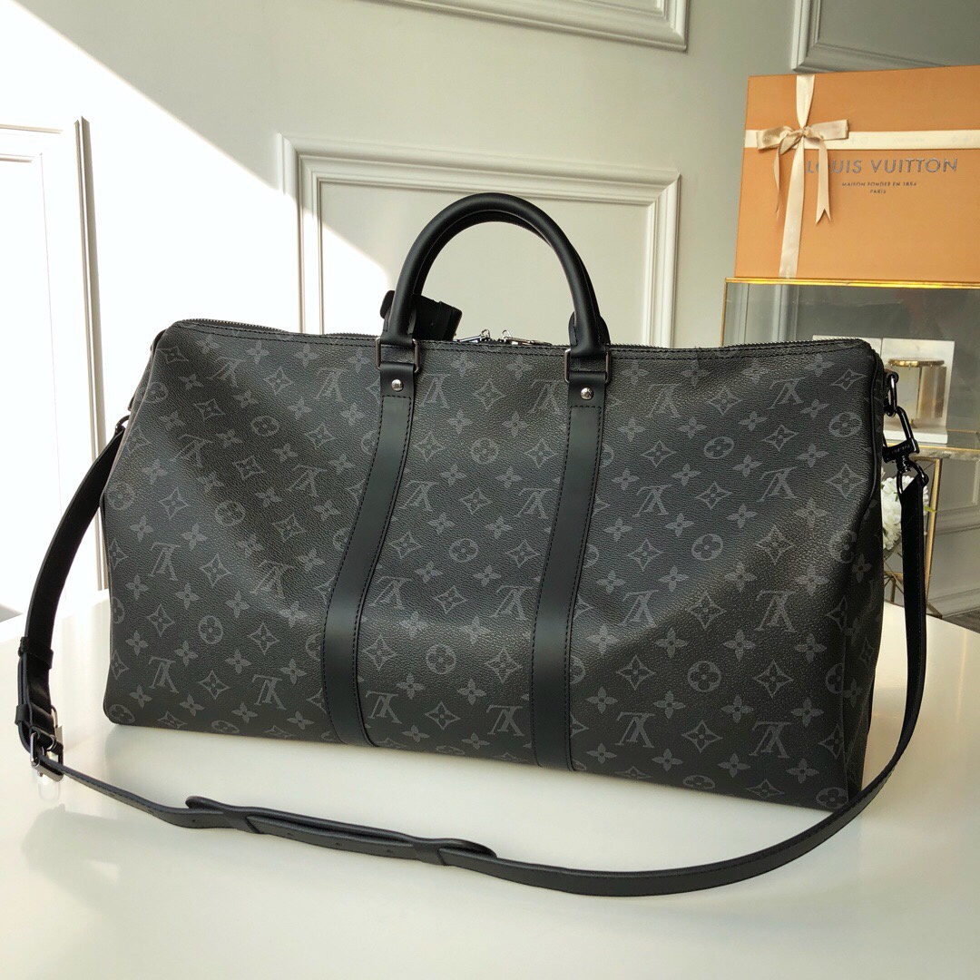 L0vis Vvtt0n Keepall Bandouliere 55 Monogram Eclipse Canvas 21.7in/55cm LV M40605