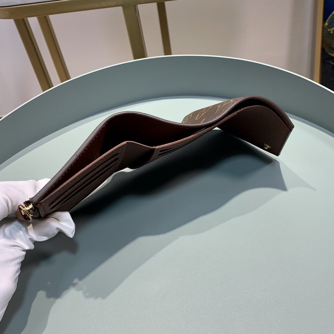 L0vis Vvtt0n Victorine Wallet Monogram Canvas Brown For Women, Women’s Wallet 4.7in/12cm LV