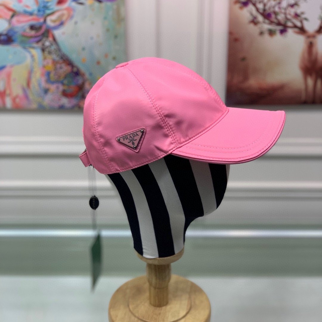 Pra*a Re-Nylon Baseball Cap Pink Pra*a Cap