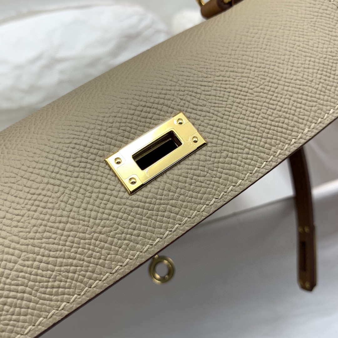 H**me5 Kelly 25 Sellier Epsom Etoupe/Brown Bag For Women, Women’s Handbags, Shoulder Bags 10in/25cm