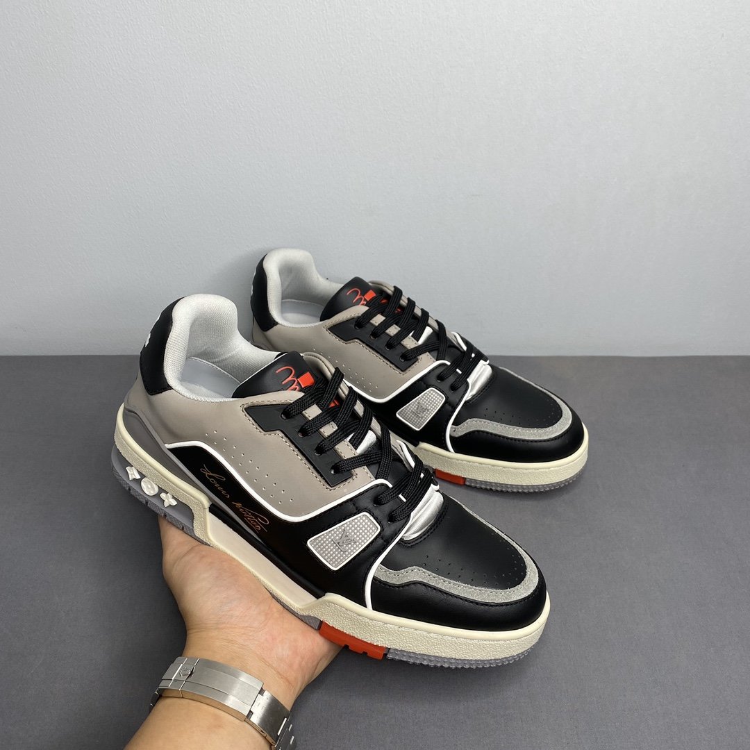L0vis Vvtt0n Trainer Sneaker Mix Of Materials Black For Men LV
