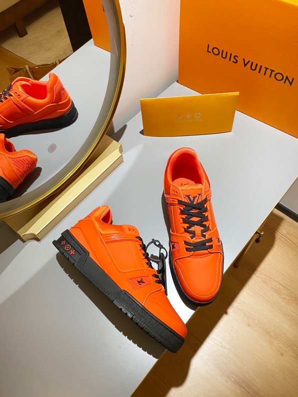 L0vis Vvtt0n Trainer Sneaker Rubber Orange Virgil Abloh For Men LV 1A9FHE