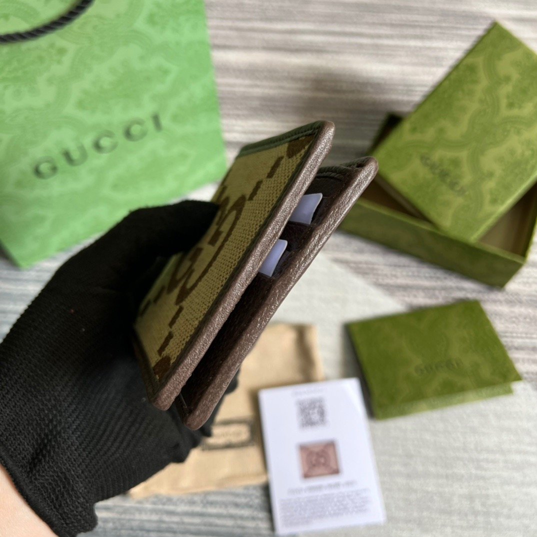 Gvc*1 Jumbo GG Wallet Brown For Men 4.3in/11cm GG 699308 UKMBG 2572