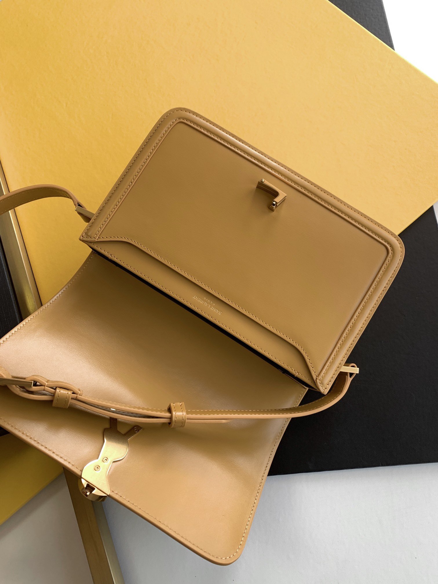 Sa1nt Lau*nt Solferino Medium Satchel Bag In Box Brown For Women 9in/23cm Y51 6343050SX0W2357