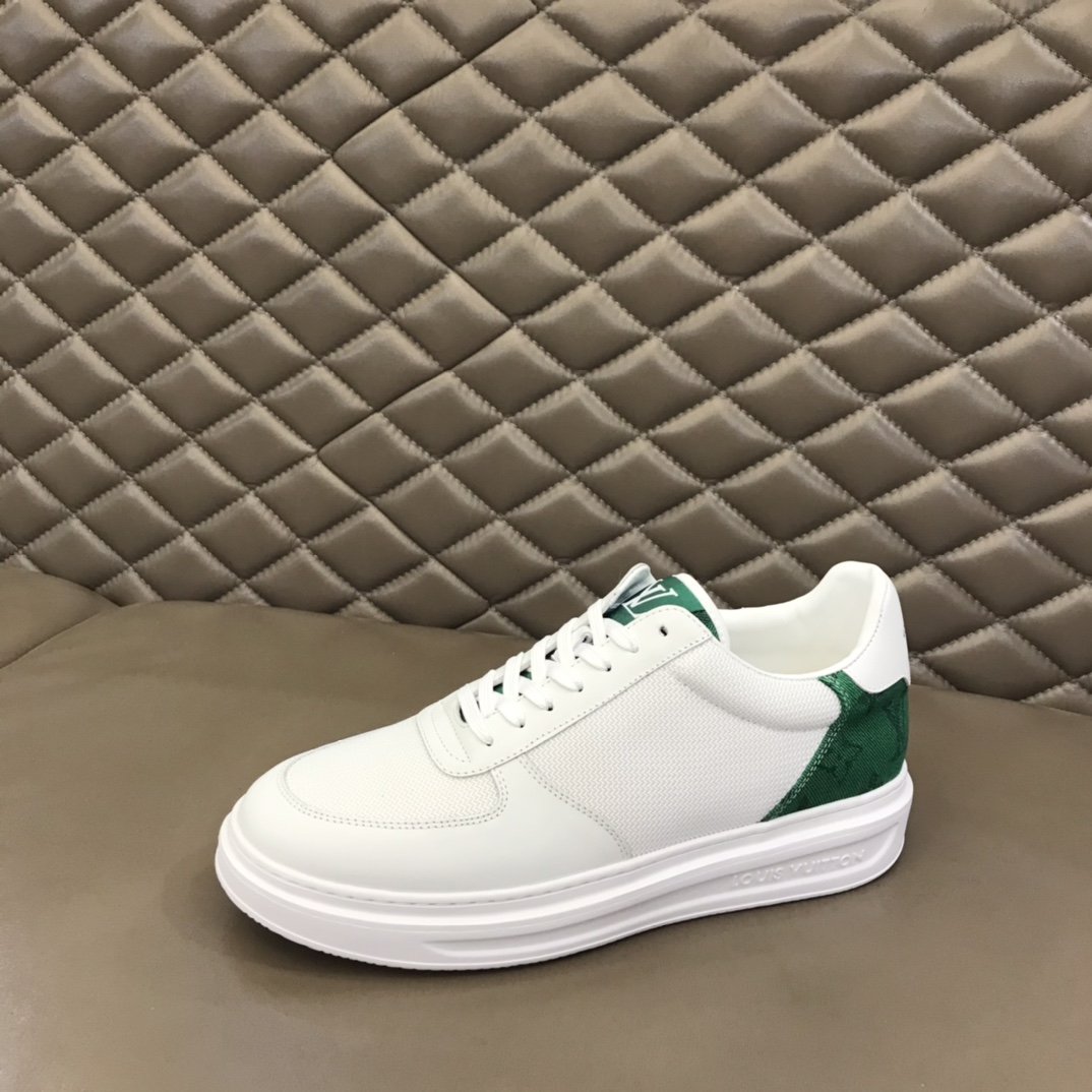 L0vis Vvtt0n Rivoli Sneaker Monogram Metallic Canvas White/Green For Men LV