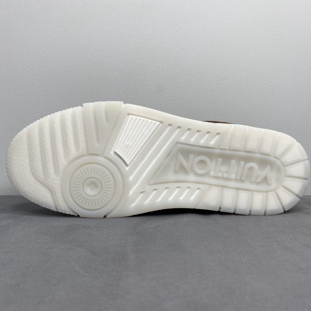 L0vis Vvtt0n Trainer Sneaker Monogram Canvas Brown Virgil Abloh For Men LV