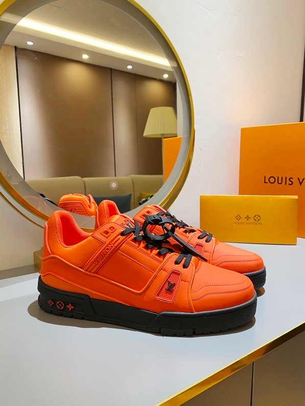L0vis Vvtt0n Trainer Sneaker Rubber Orange Virgil Abloh For Men LV 1A9FHE