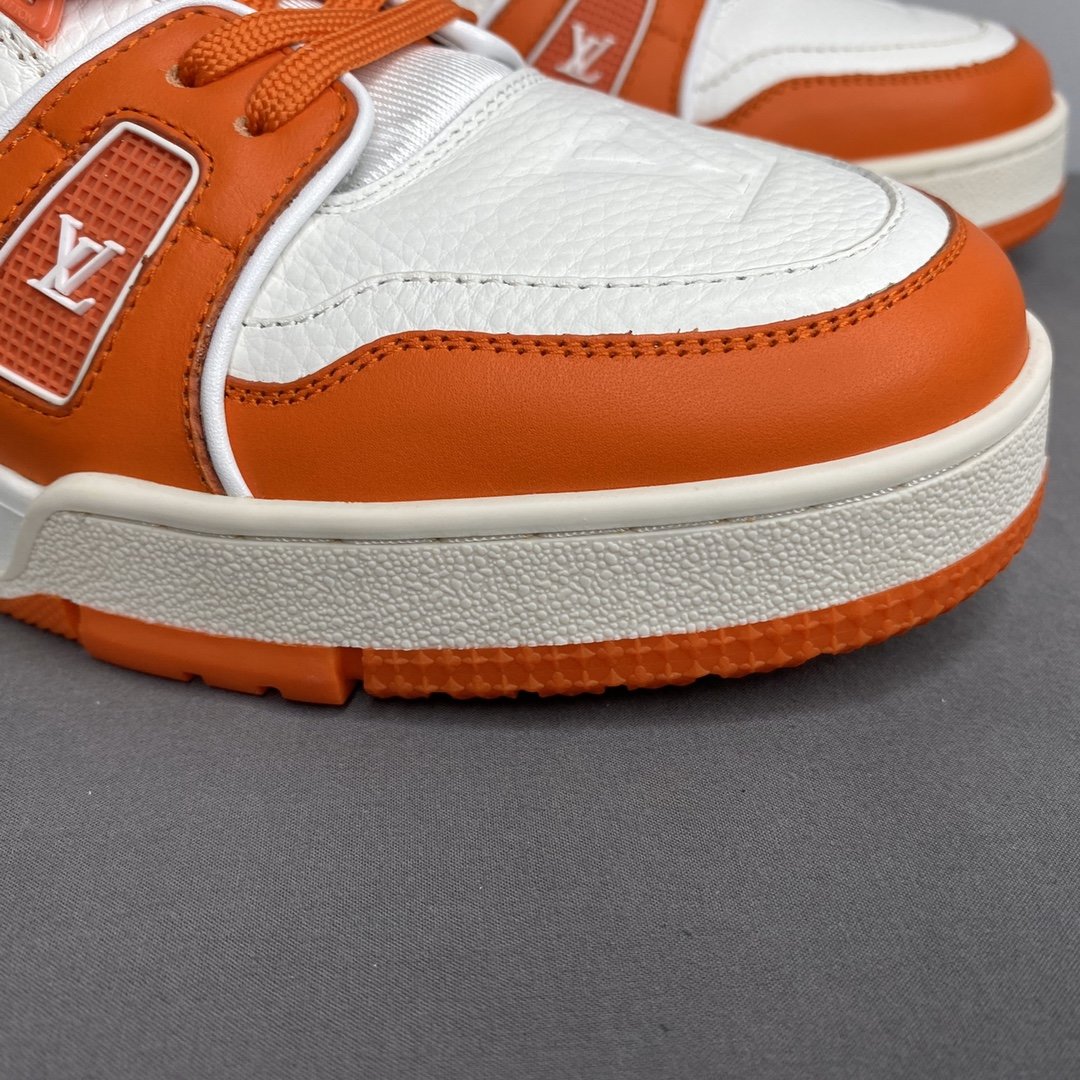 L0vis Vvtt0n Trainer Sneaker Mix Of Materials White/Orange Virgil Abloh For Men LV 1A9VN0