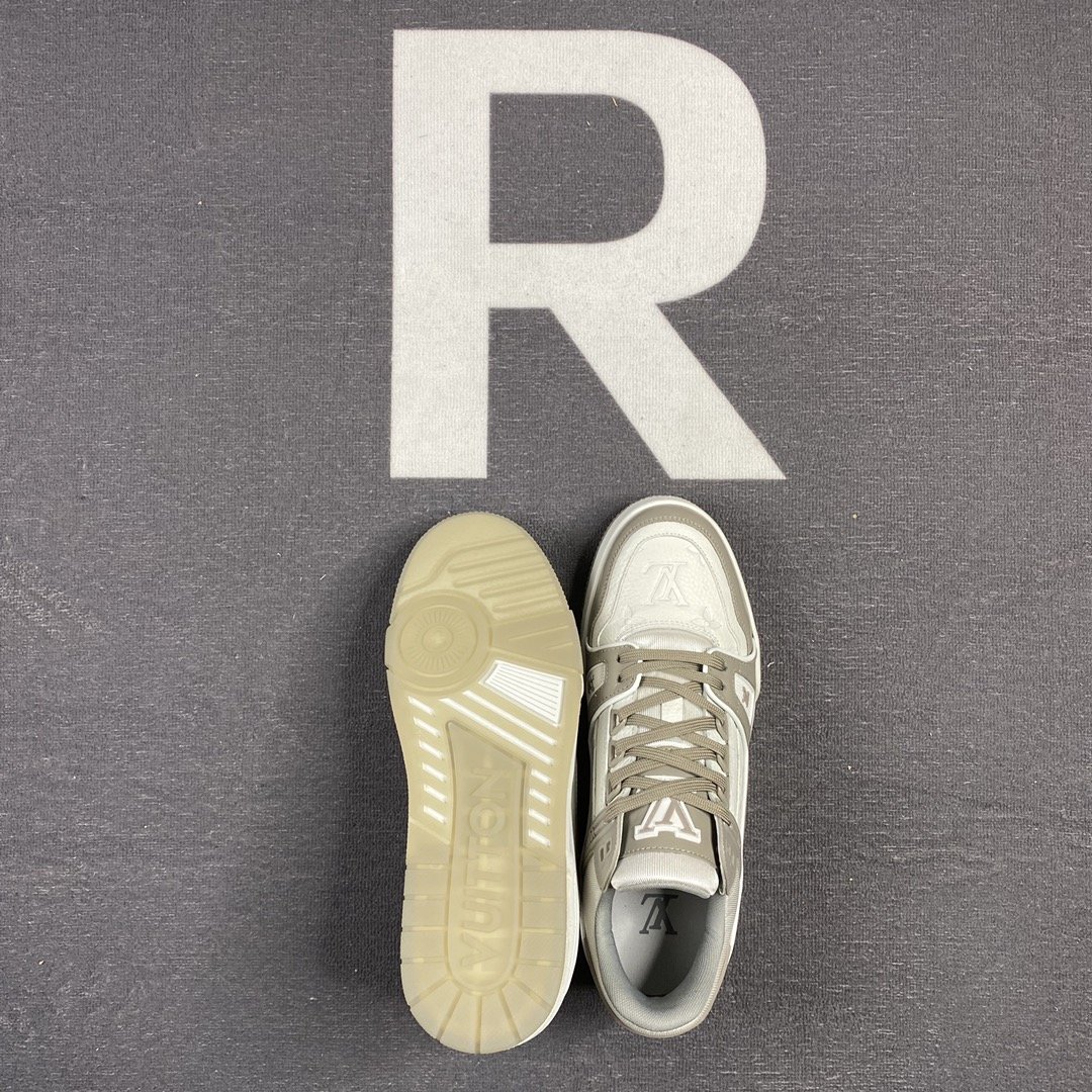 L0vis Vvtt0n Trainer Sneaker Rubber Monogram Grey Virgil Abloh For Men LV 1A9VOS