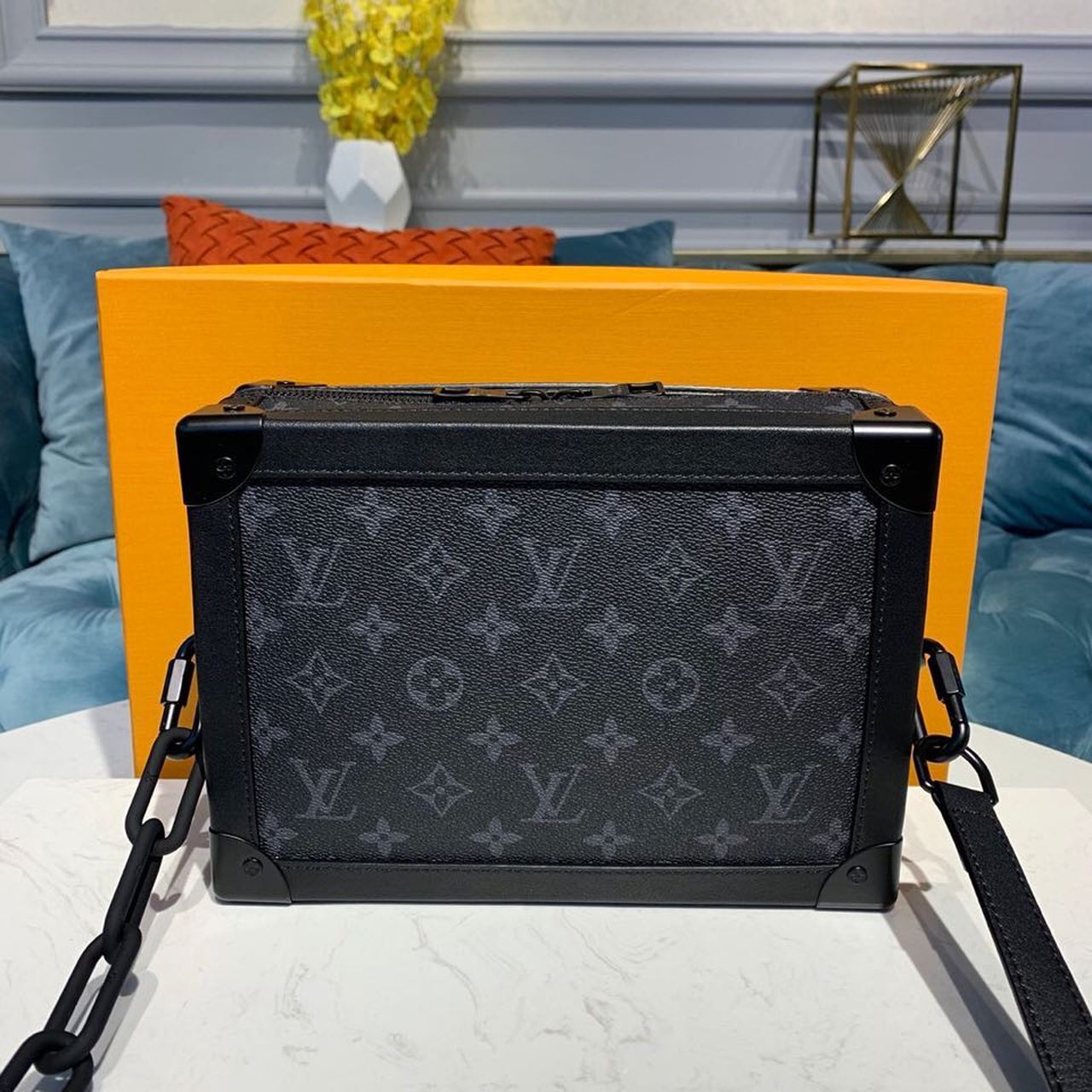 L0vis Vvtt0n Soft Trunk Monogram Eclipse Canvas For Men, Men’s Bags 9.8in/25cm LV M44730