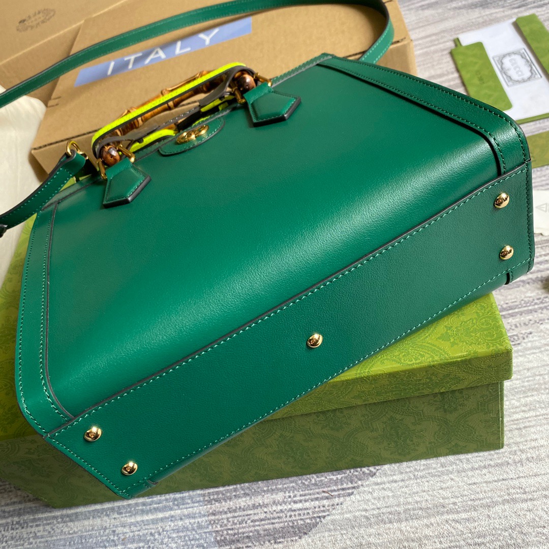 Gvc*1 Diana Medium Tote Bag Green For Women, Women’s Bags 11in/27cm GG ‎