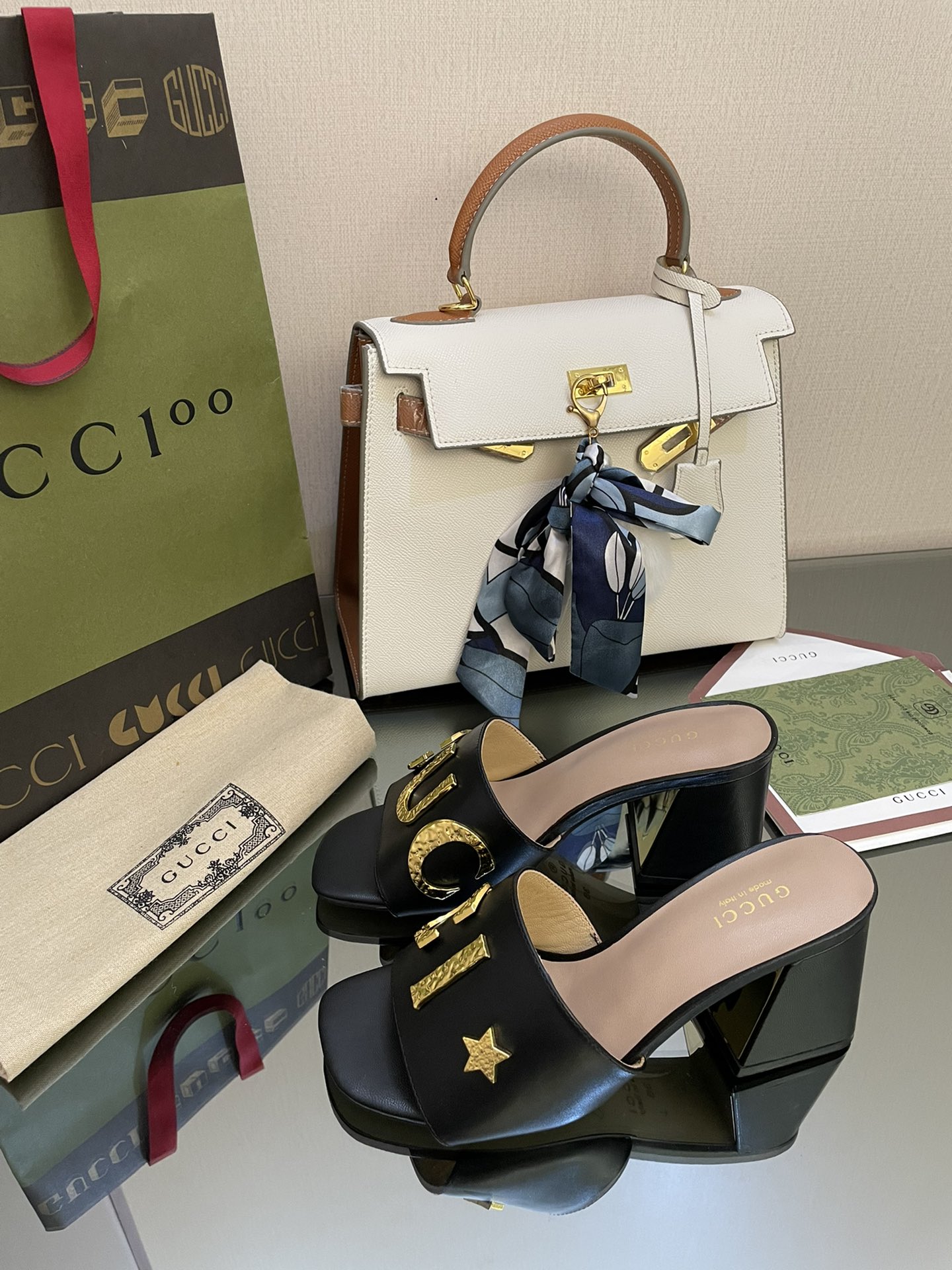 Gvc*1 Women’s ‘Gvc*1’ Slide Sandal Black For Women GG