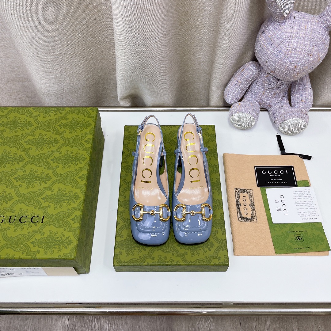 Gvc*1 Women’s Mid-Heel Slingback With Horsebit Jade Green For Women GG