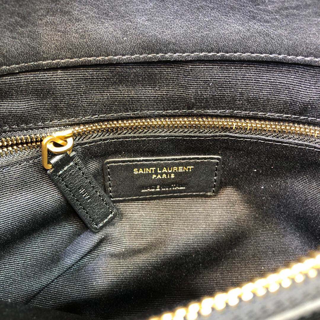 Sa1nt Lau*nt Loulou Small Chain Bag In Matelassé “Y” Black For Women 9.8in/23cm Y51 494699DV7271000