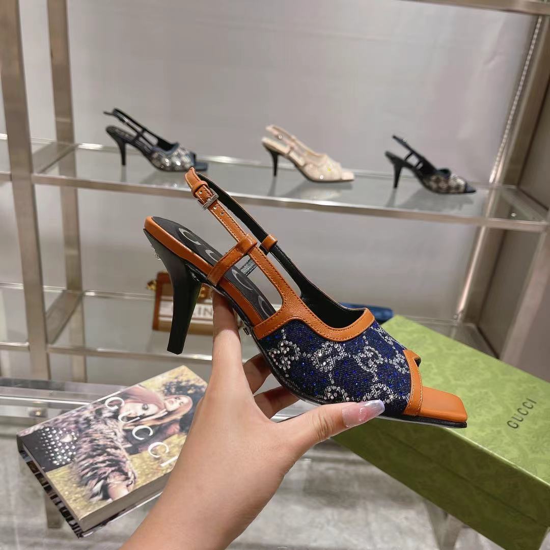 Gvc*1 Women’s GG Slingback Mid-Heel Pump Orange For Women GG