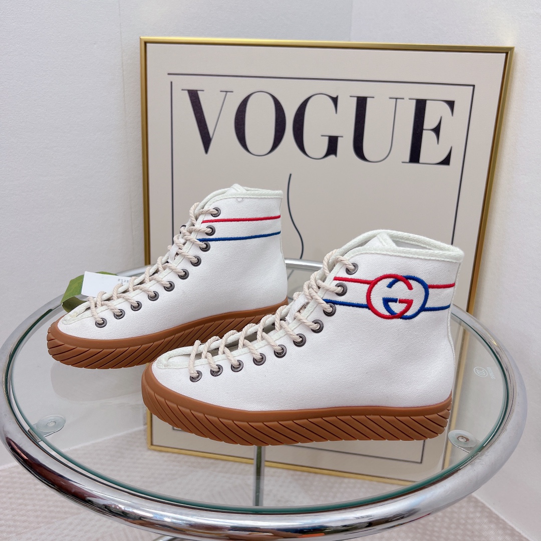 Gvc*1 Women’s Interlocking G High-Top Sneaker White For Women GG