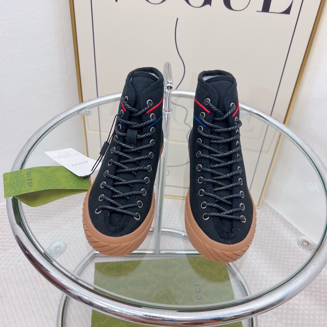 Gvc*1 Women’s Interlocking G High-Top Sneaker Black For Women GG