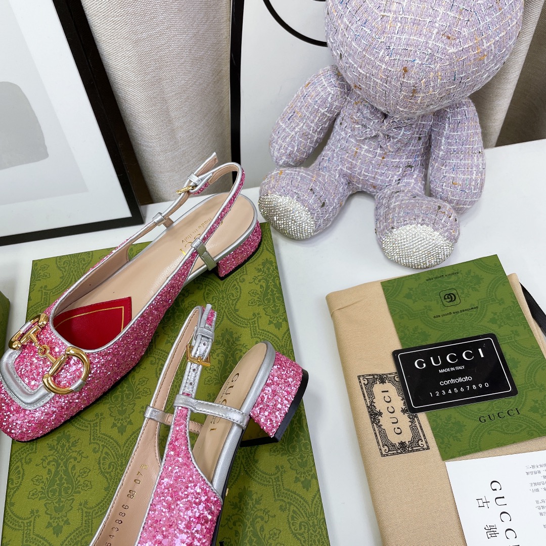 Gvc*1 Lovelight Slingback With Horsebit Silver For Women GG