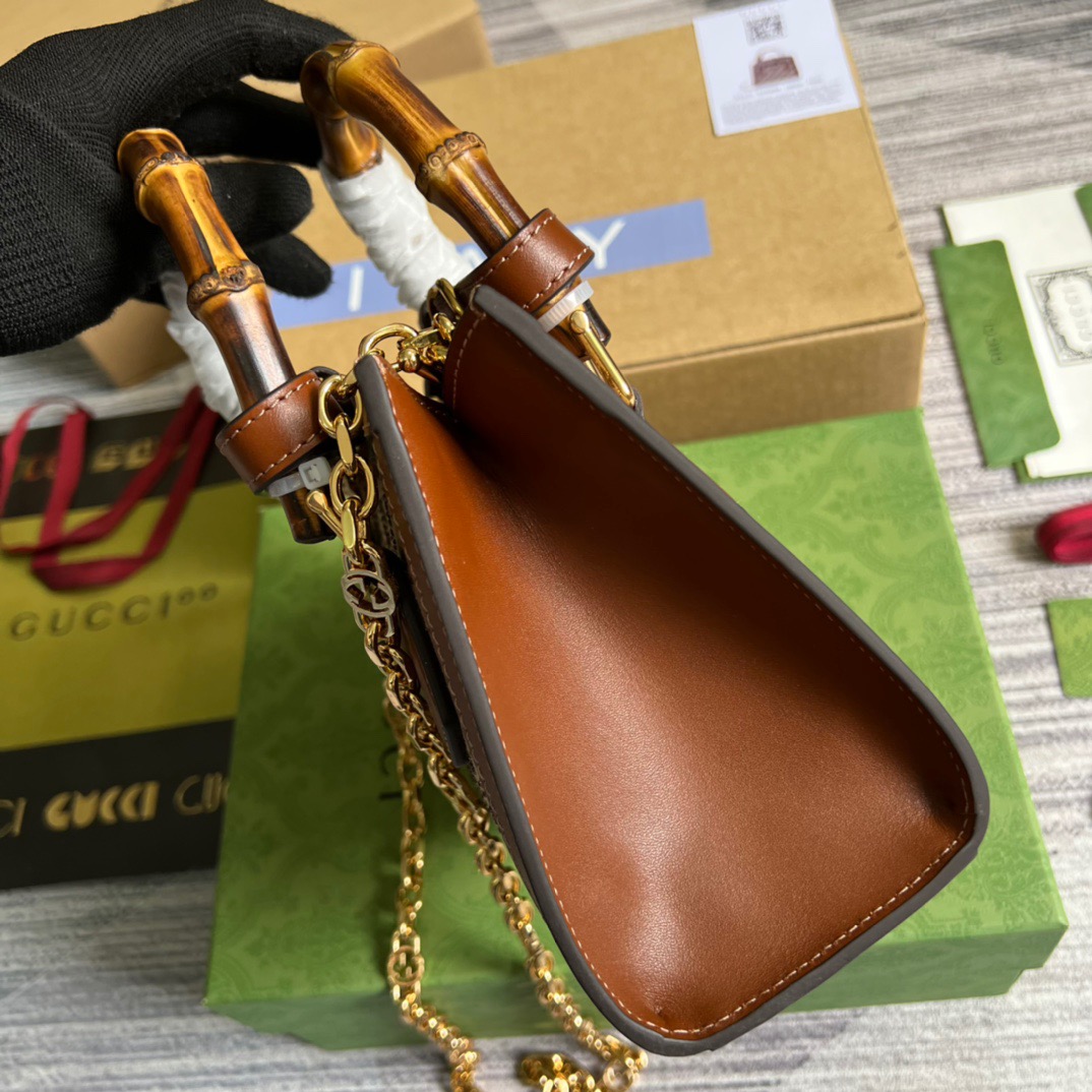 Gvc*1 Diana Mini Tote Bag Beige For Women, Women’s Bags 7.9in/20cm GG