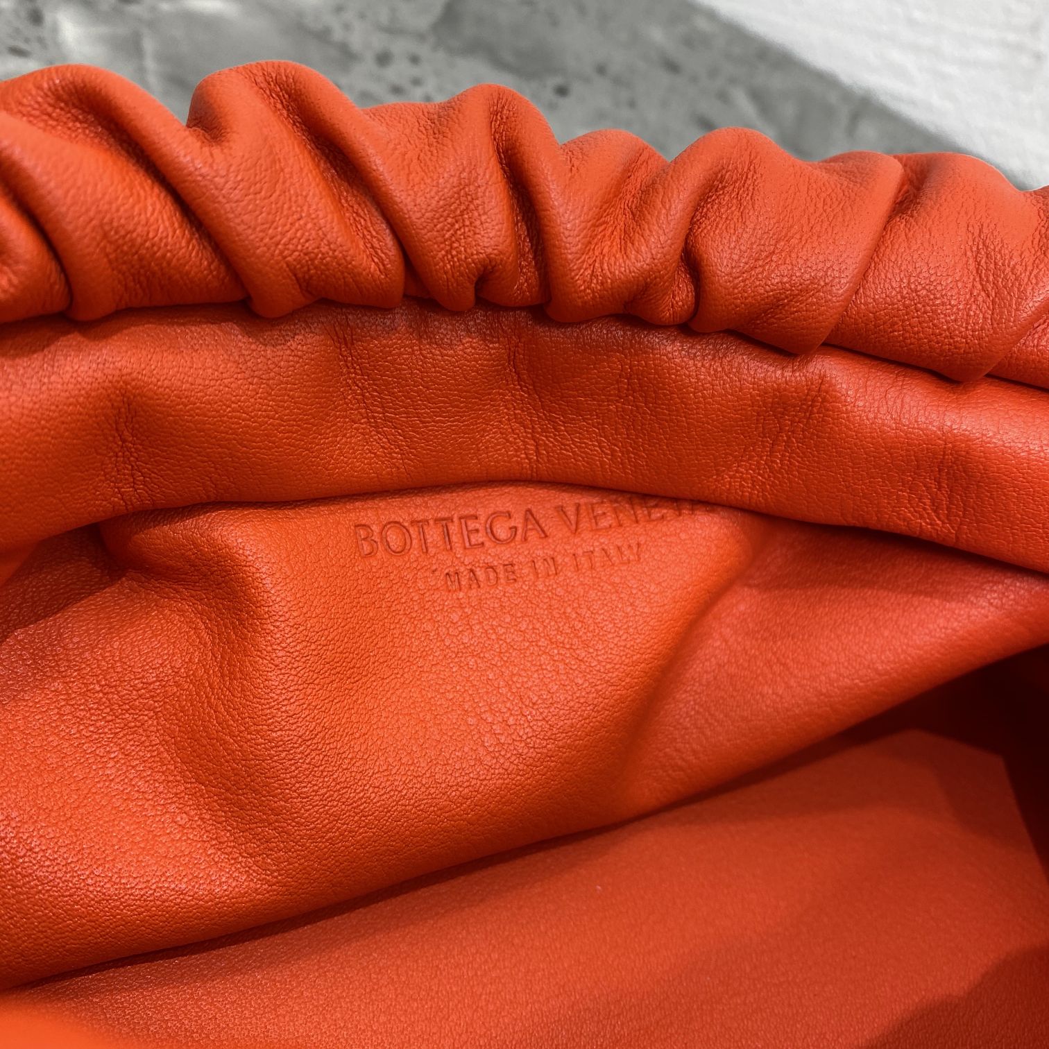 B0tt*ga Ven*ta Chain Pouch Orange, For Women, Women’s Bags 12.2in/31cm