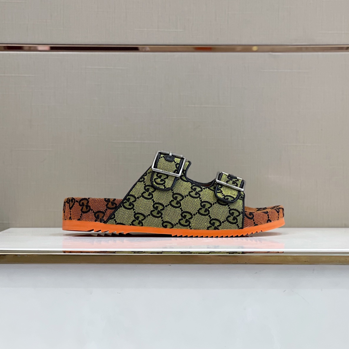 Gvc*1 Women’s Slide Sandal With Straps Beige For Women GG