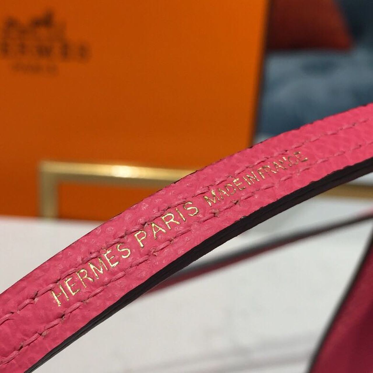 H**me5 Mini Kelly Rose Tyrien For Women Gold Toned Hardware 7.5in/19cm