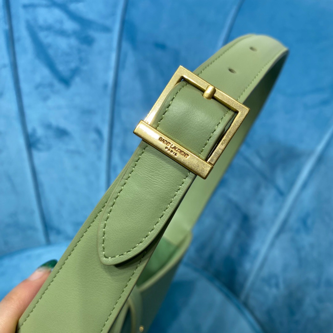 Sa1nt Lau*nt Le 5 À 7 Hobo Bag In Smooth Light Green For Women 9in/23cm Y51 6572282R20W3316
