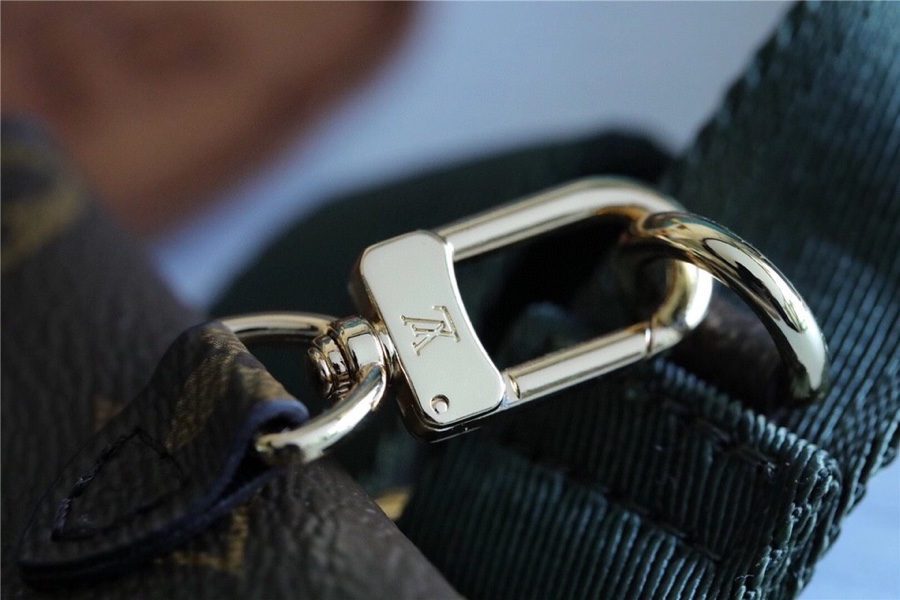 L0vis Vvtt0n Felicie Strap & Go Monogram Canvas Khaki Green For Women, Women’s Wallets 6.7in/17cm LV M80091