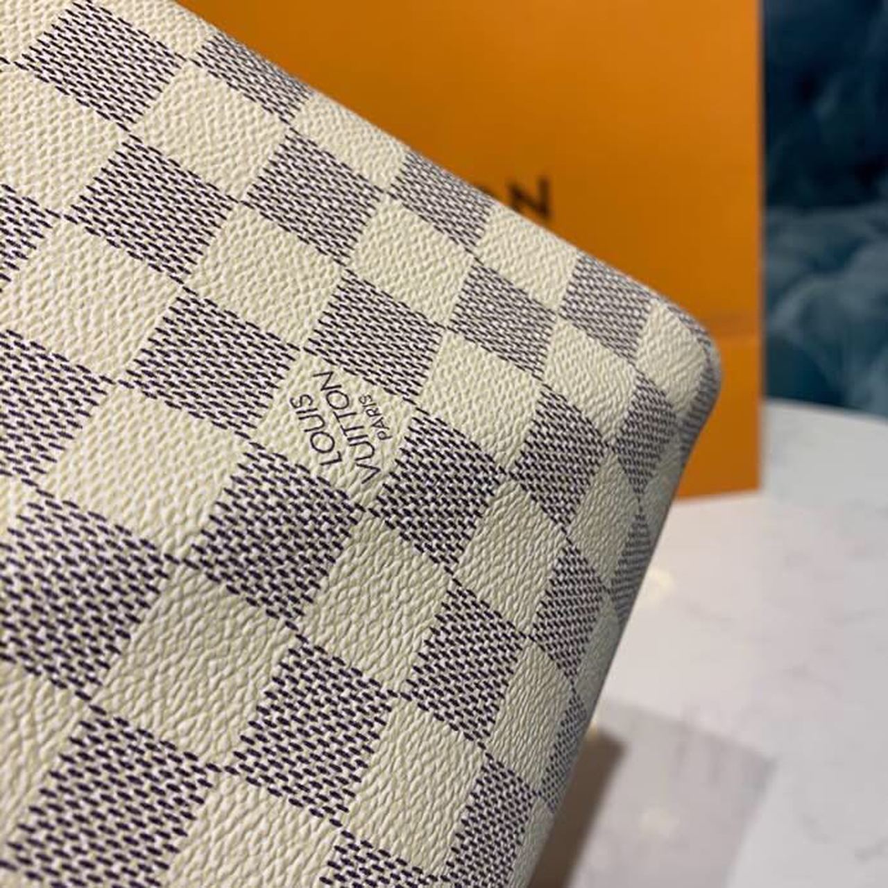 L0vis Vvtt0n Keepall Bandouliere 45 Damier Azur Canvas Travel Bags 17.7in/45cm LV N41430