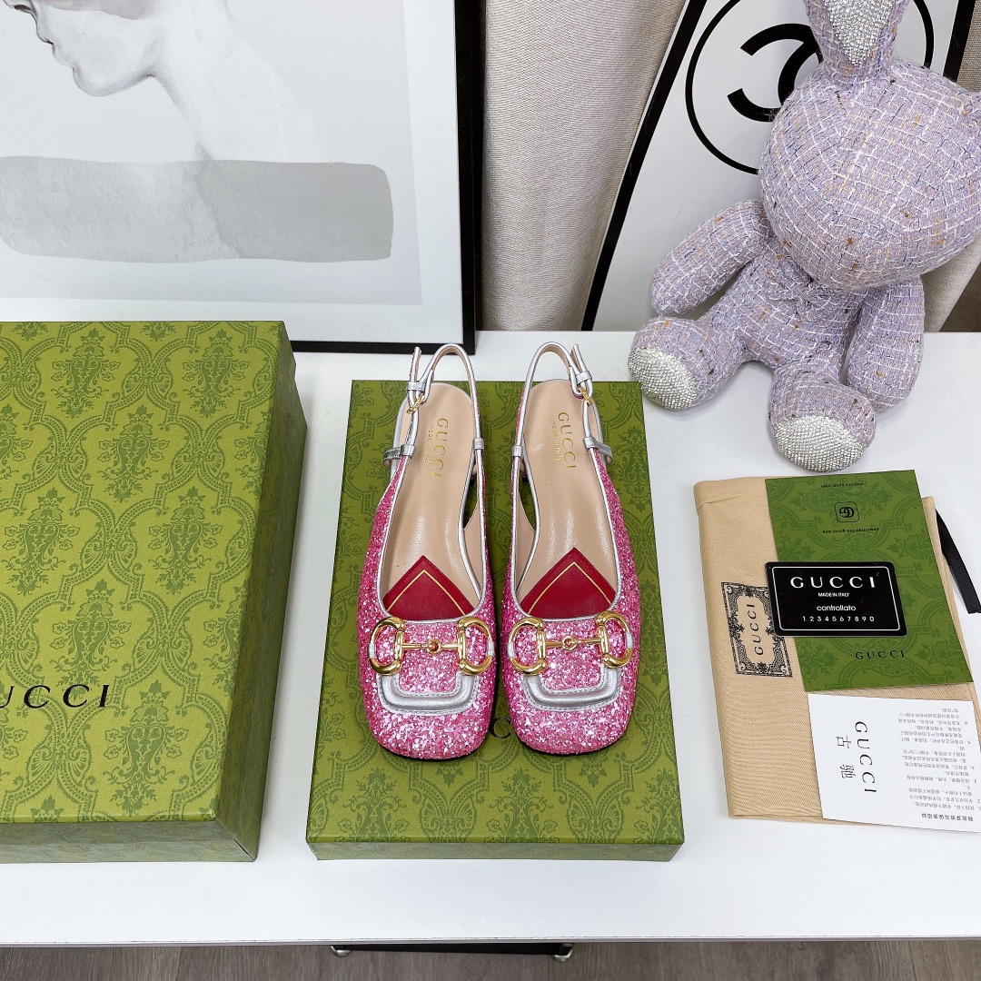 Gvc*1 Lovelight Slingback With Horsebit Silver For Women GG