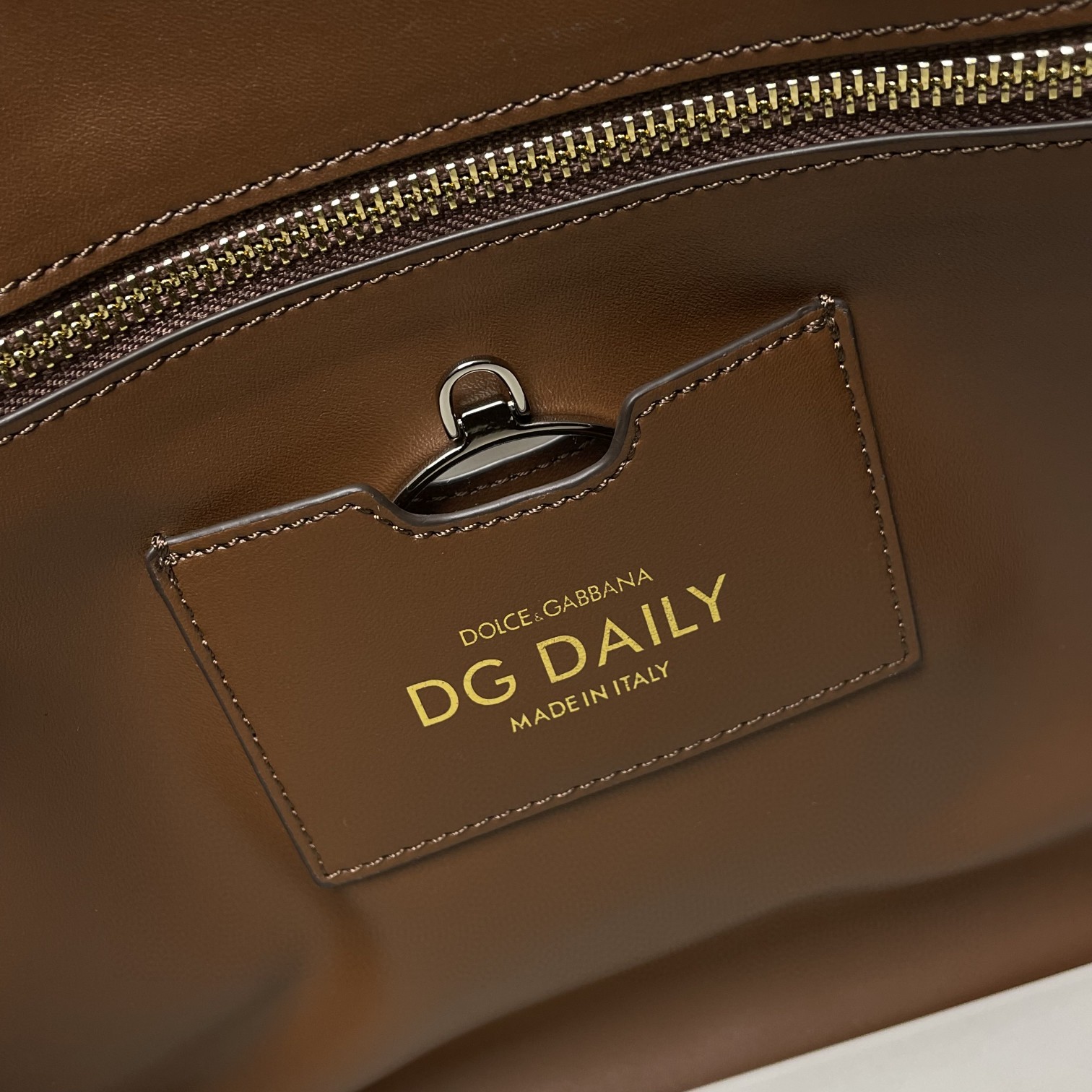 Dolce & Gabbana Small DG Daily Shopper Brown For Women 14.6in/37cm DG