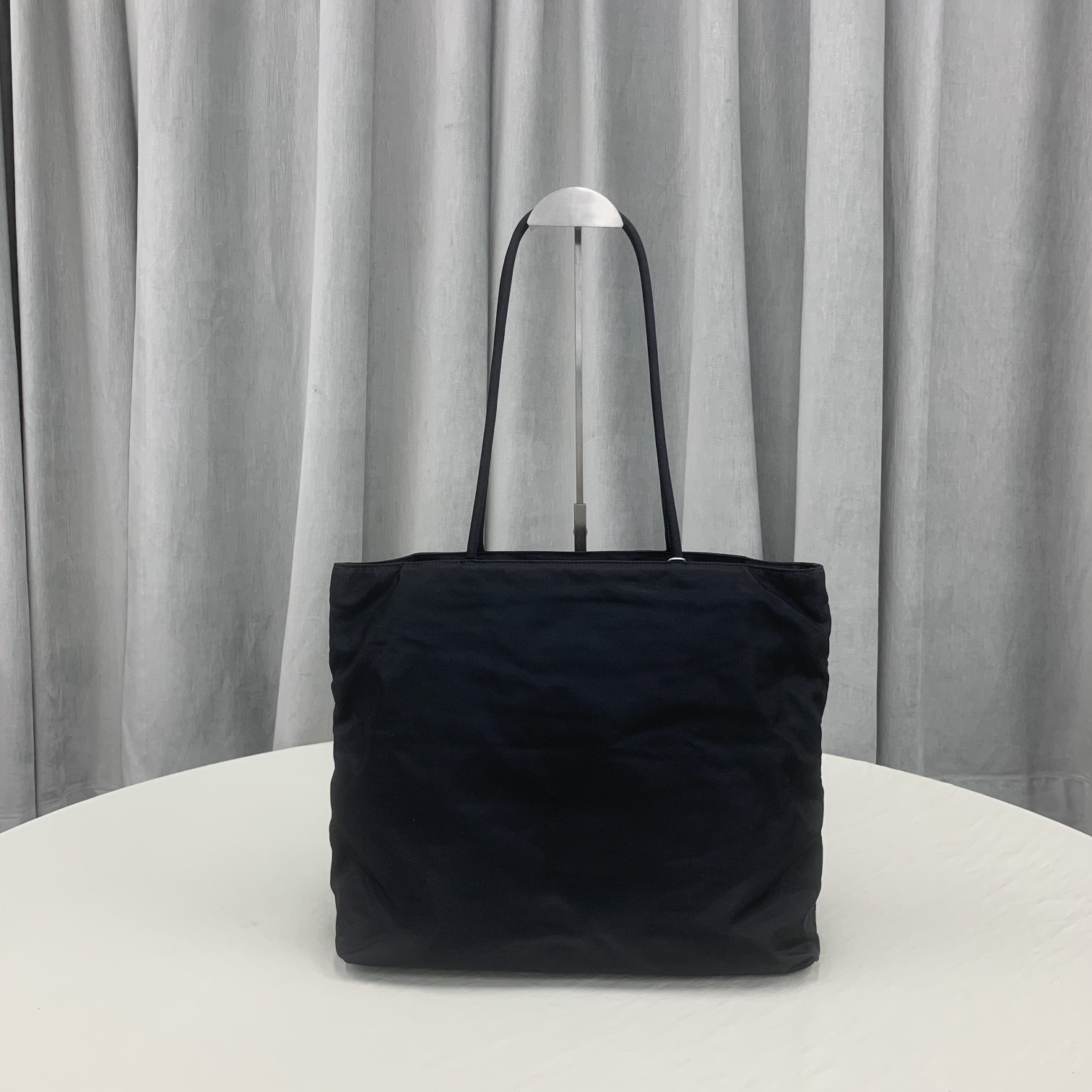 Pra*a Saffiano Tote Bag Black For Women, Women’s Bags 14.5in/37cm