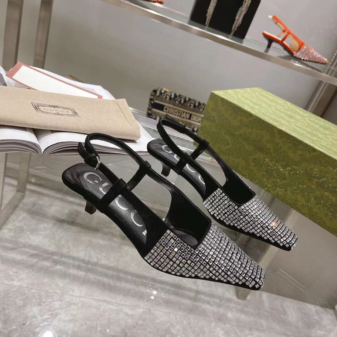 Gvc*1 Women’s GG Slingback Pump Black For Women GG