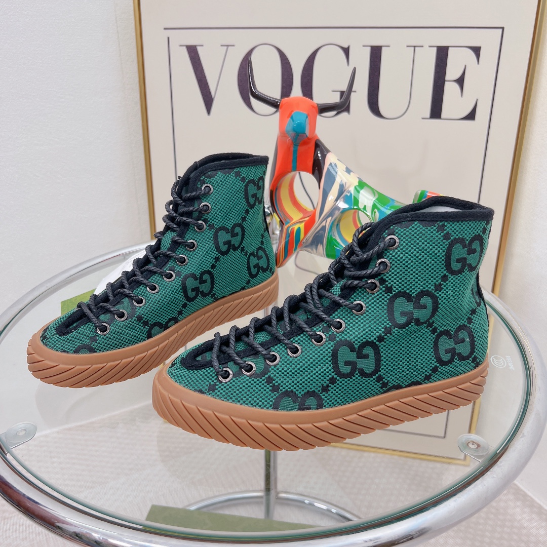 Gvc*1 Women’s High-Top Maxi GG Sneaker Grey For Women GG