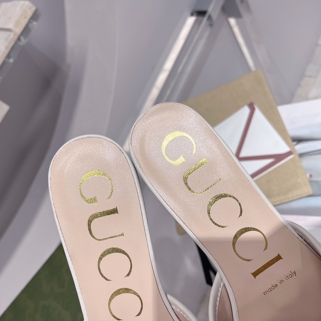 Gvc*1 Women’s Slide Sandal With Double G White For Women GG