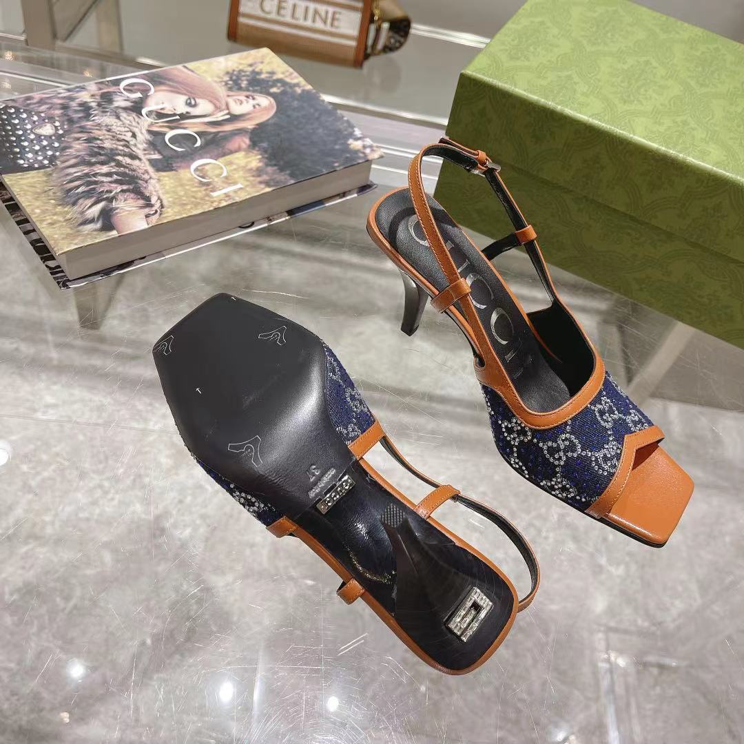 Gvc*1 Women’s GG Slingback Mid-Heel Pump Orange For Women GG