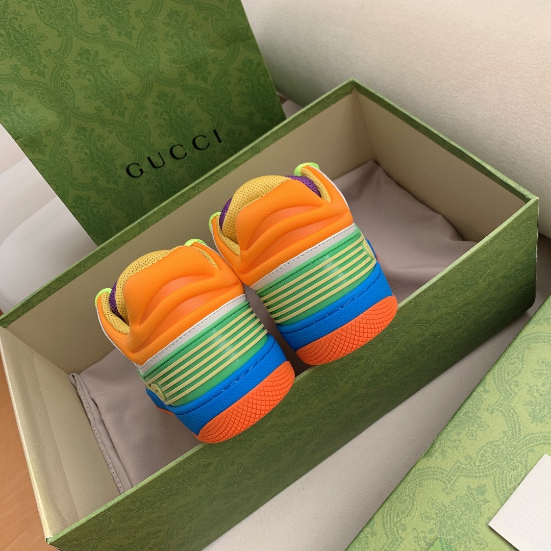 Gvc*1 Men’s Basket Sneaker White Green And Purple For Men 661310 2SH80 9062