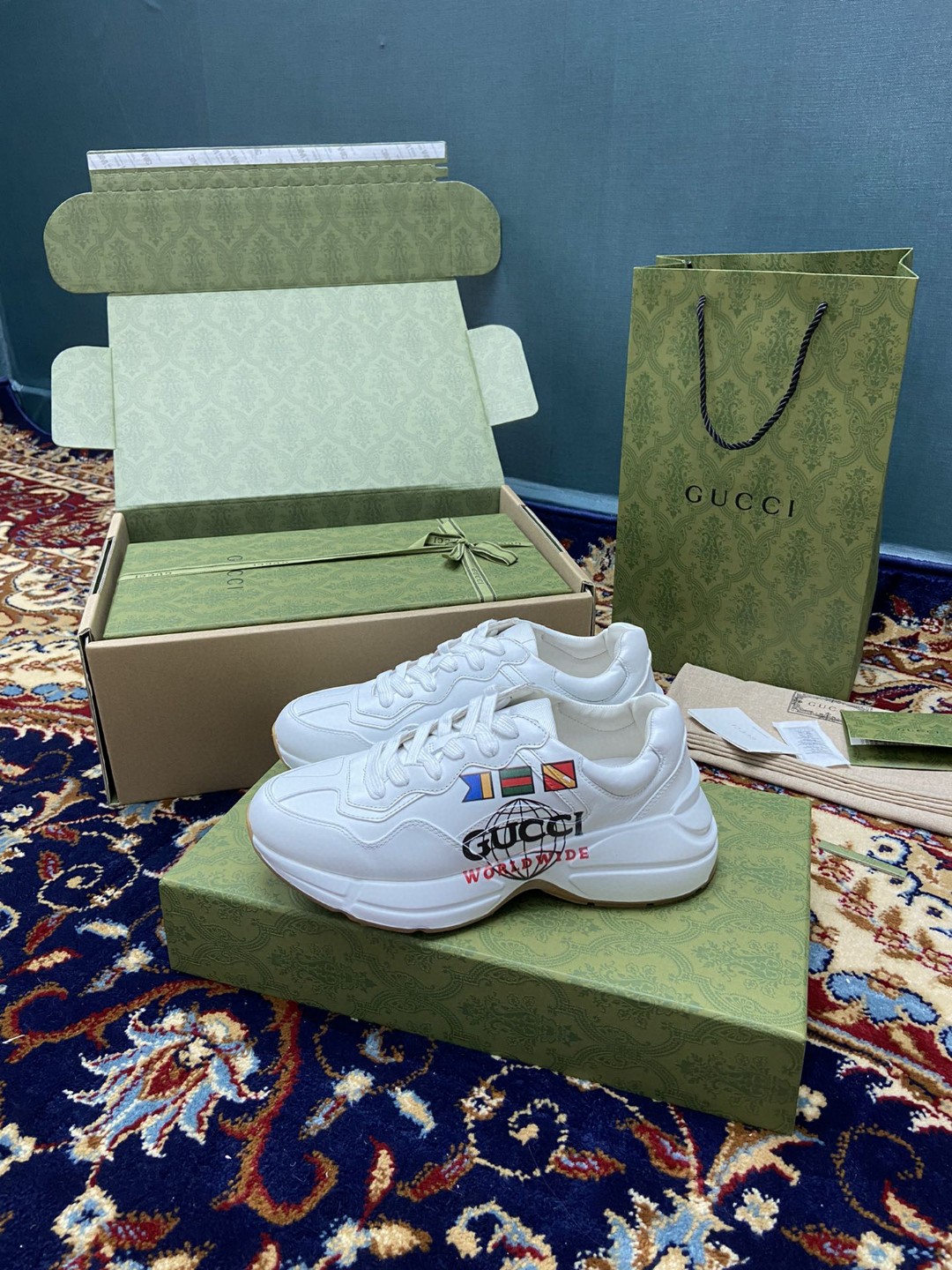 Gvc*1 Women’s Rhyton Sneakers With Worldwide White Ivory For Women 599146 DRW00 9014