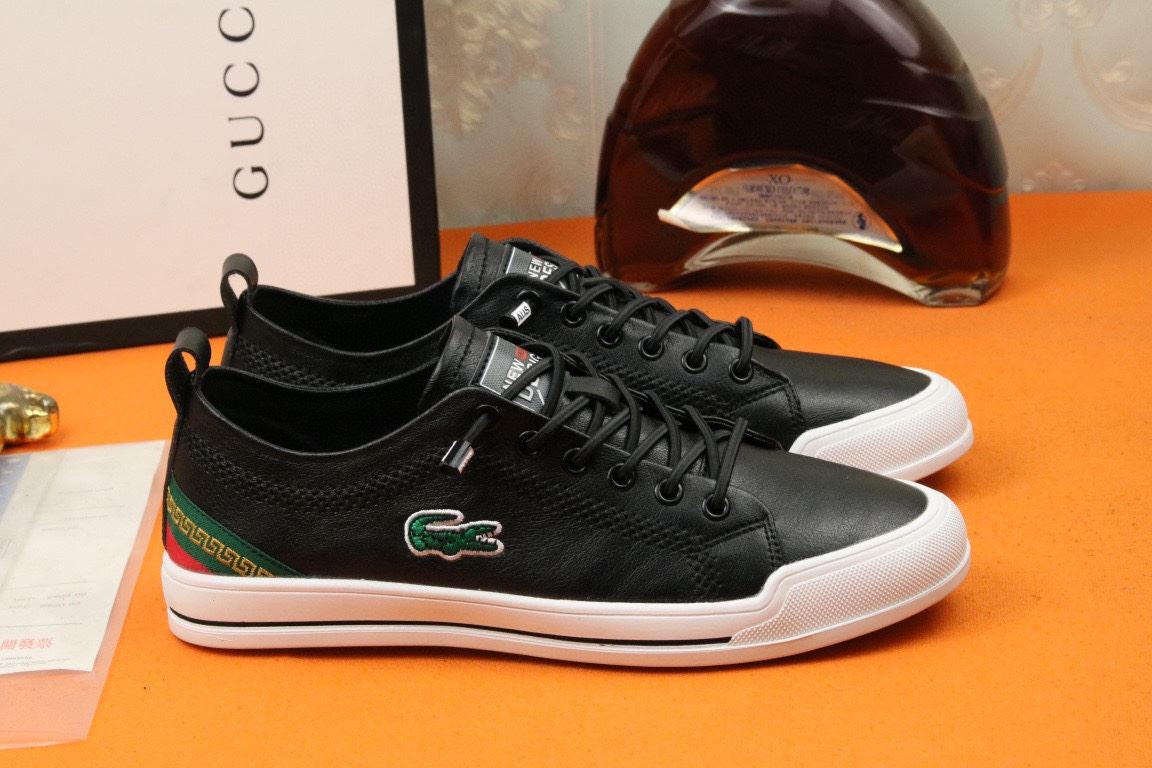Gvc*1 Men’s Sneaker Loafer With Embroidered Crocodile Black For Men