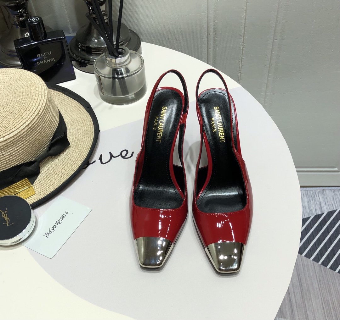 Sa1nt Lau*nt Women’s Blade Slingback Pumps Red For Women Y51
