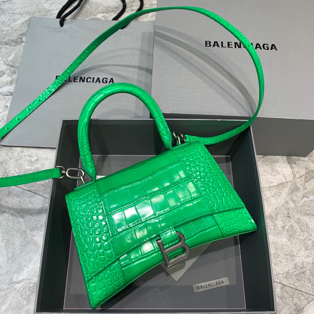 Ba1en*iaga Hourglass Small Handbag In Green, For Women, Women’s Bags 9in/23cm