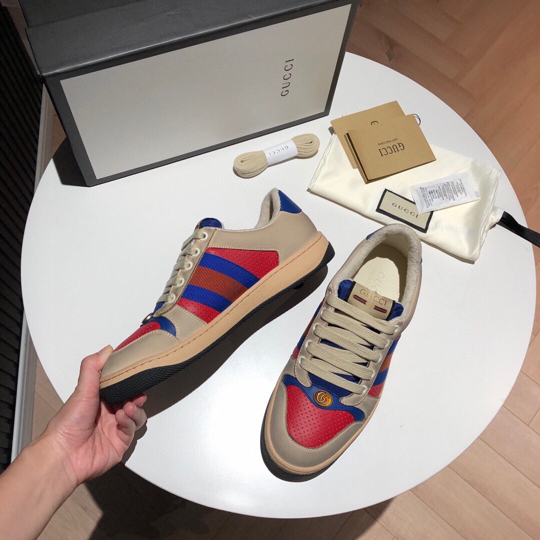 Gvc*1 Women’s Screener Low-Top White Red Blue For Women 546163