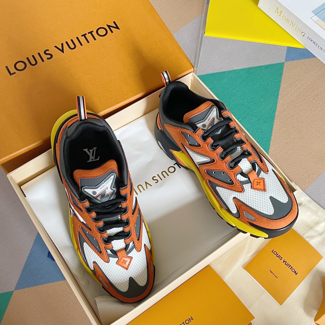 L0vis Vvtt0n Men’s LV Runner Tatic Sneaker Orange For Men LV