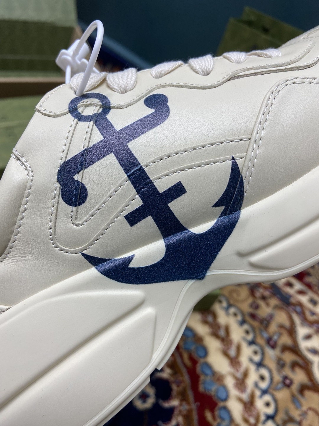 Gvc*1 Women’s Rhyton Sneaker With Anchor White Ivory For Women 576052